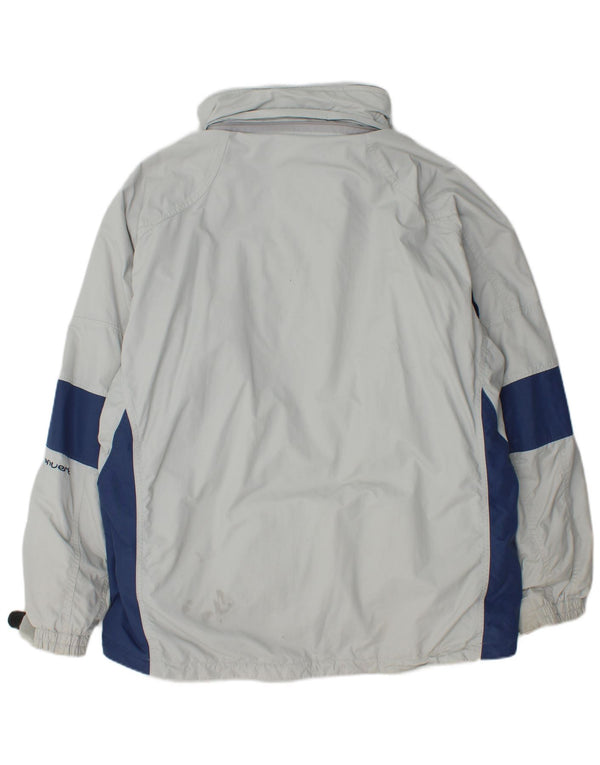 Columbia Herre Windbreaker Jacket UK 40 Large Blue Colourblock Nylon