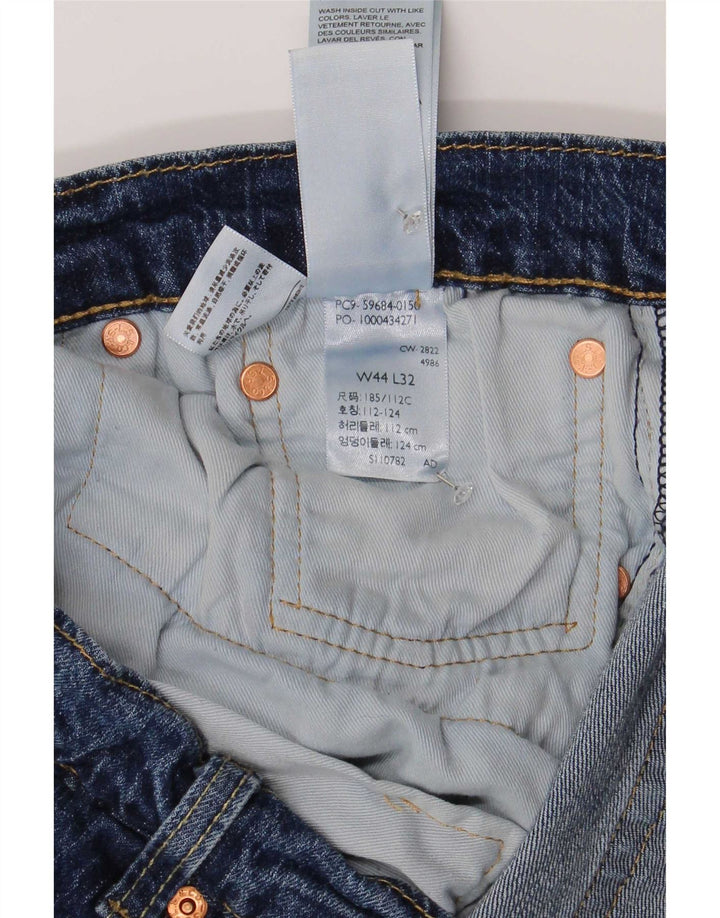 Levi's Herre 502 tilspidsede jeans W44 L27 blå bomuld