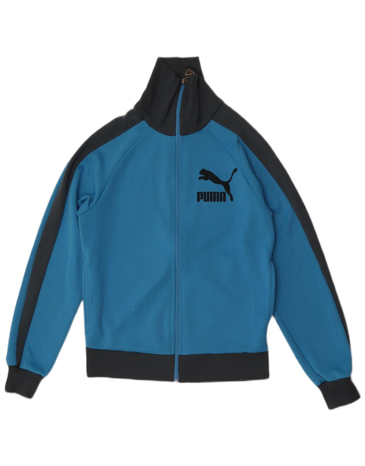 Puma Herre grafisk træningsdragt Top jakke Lille blå Colourblock Polyester