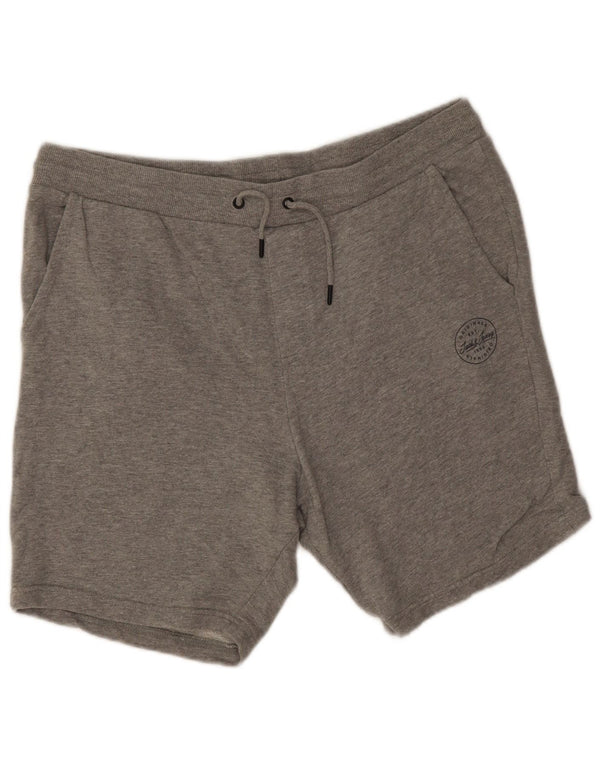 Jack & Jones Sportsshorts til mænd 2XL Grå Flecked Bomuld