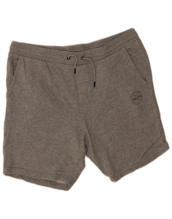 Jack & Jones Sportsshorts til mænd 2XL Grå Flecked Bomuld