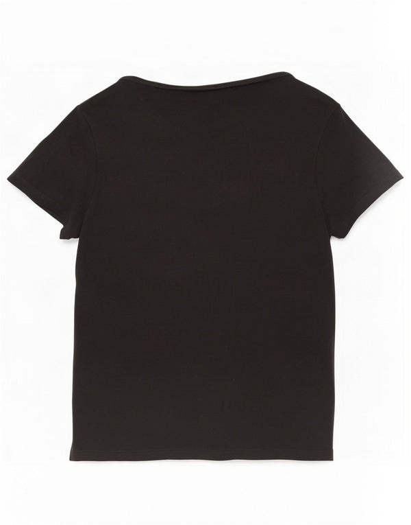 Levi's Womens T-Shirt Top UK 14 Large Black Cotton