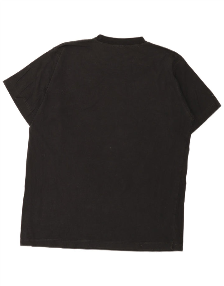 Puma Herre Grafisk T-Shirt Top Stor Sort Bomuld