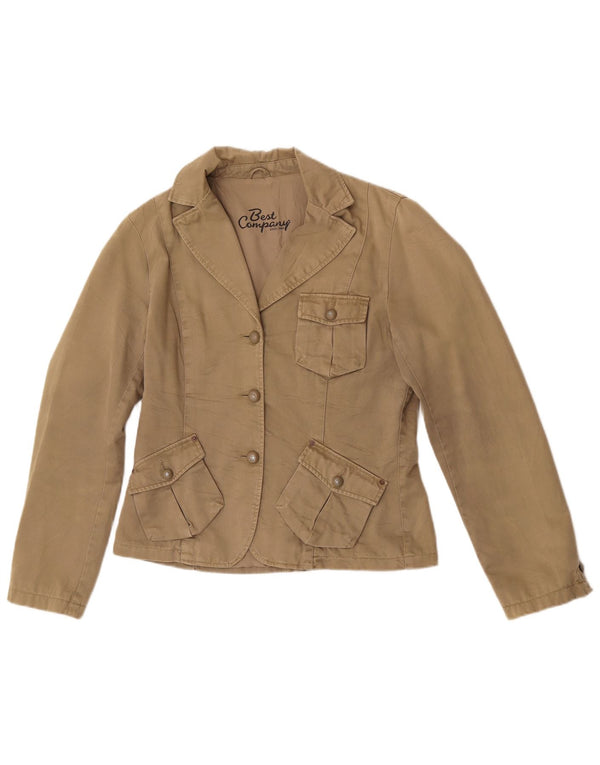 Best Company Womens Utility Jacket UK 18 XL Khaki Cotton