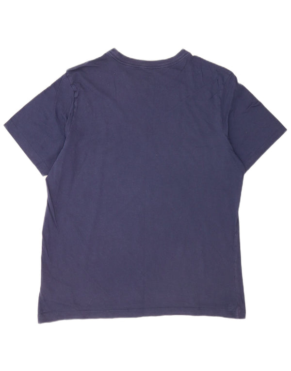 Nike grafisk t-shirt til mænd, medium marineblå bomuld