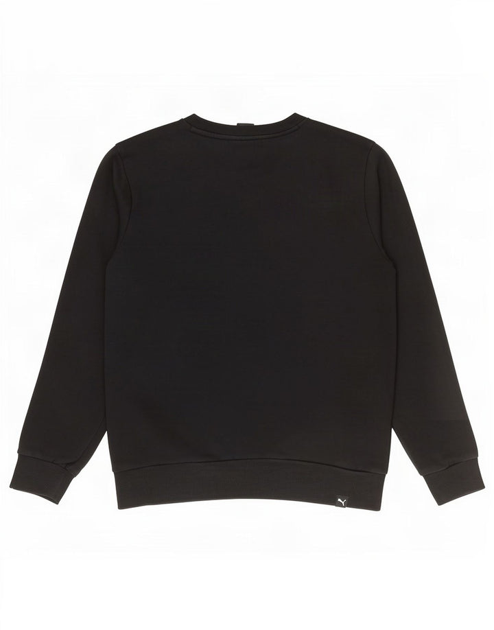 Puma Herre Grafisk Sweatshirt Jumper Medium Sort Bomuld