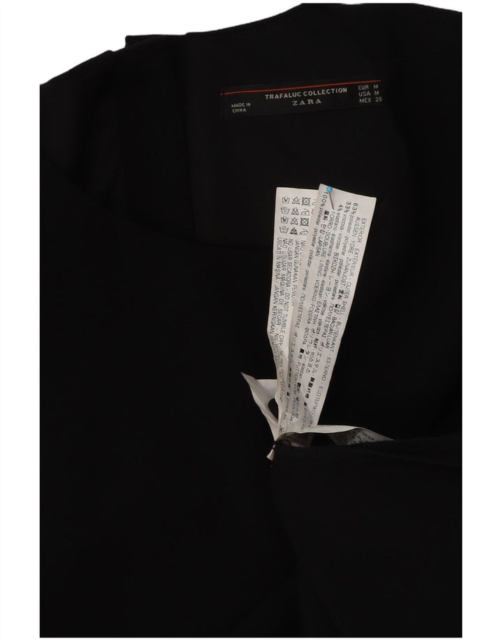 Zara Dame Playsuit UK 12 Medium Black Polyester