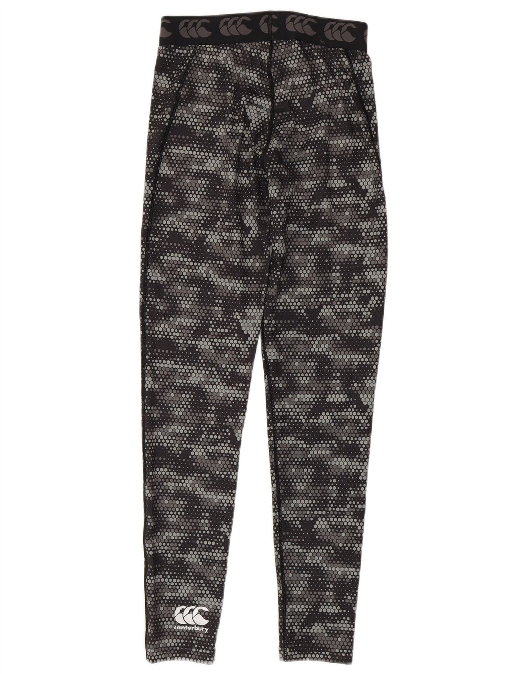 Canterbury Grafiske Leggings til kvinder UK 8 Lille sort geometrisk polyester