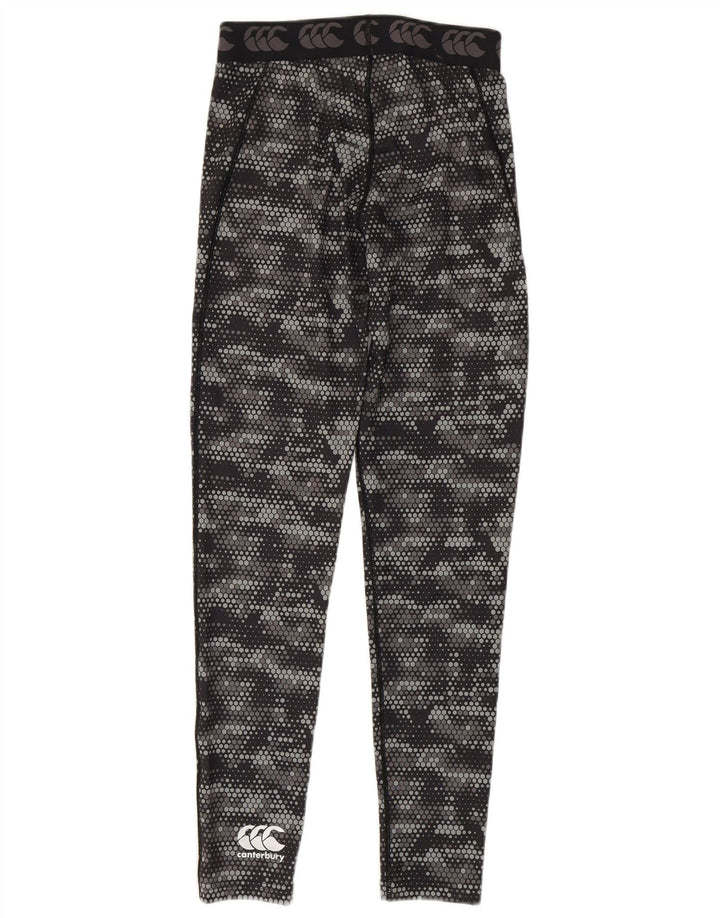 Canterbury Grafiske Leggings til kvinder UK 8 Lille sort geometrisk polyester