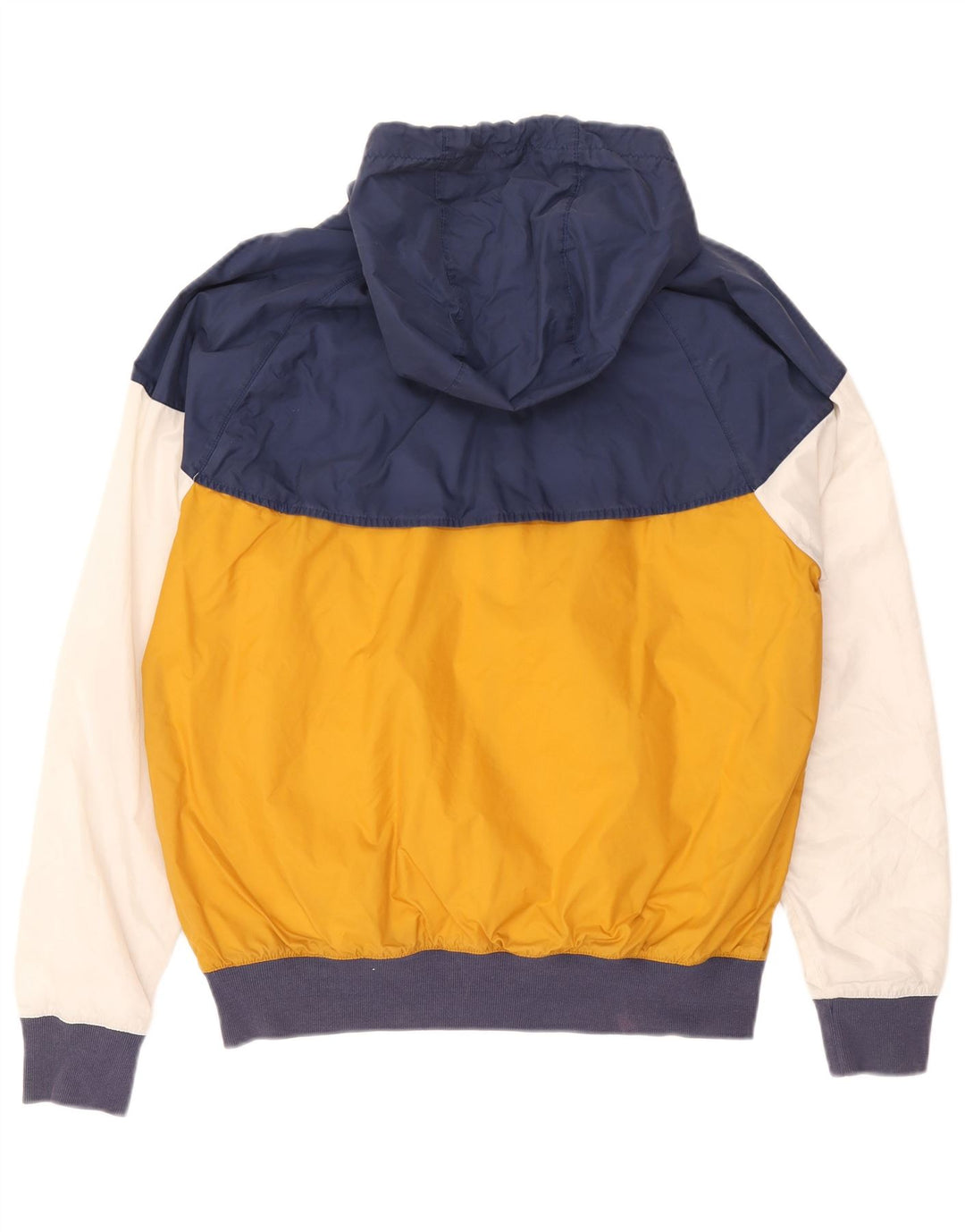 Nike Regnjakke med hætte til mænd UK 36 Lille flerfarvet Colourblock Nylon