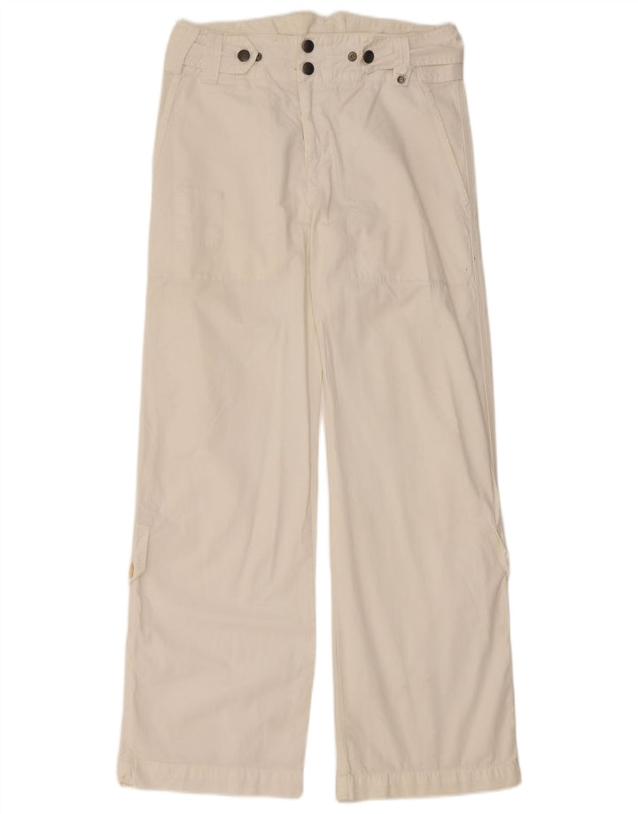 DIESEL Dame Loose Fit Chino Bukser W28 L31 Hvid Bomuld