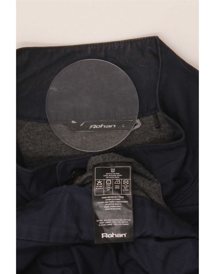 Rohan Herre Bomber Jacket UK 40 Large Navy Blue Polyester
