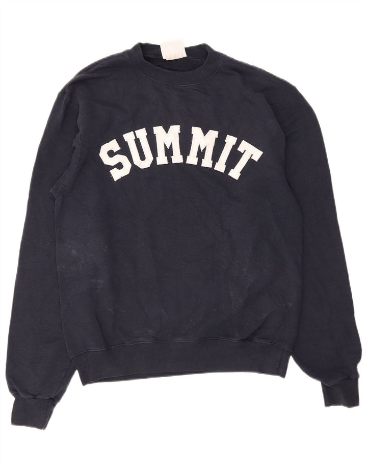 Champion Herre Summit Grafisk Sweatshirt Jumper lille marineblå bomuld