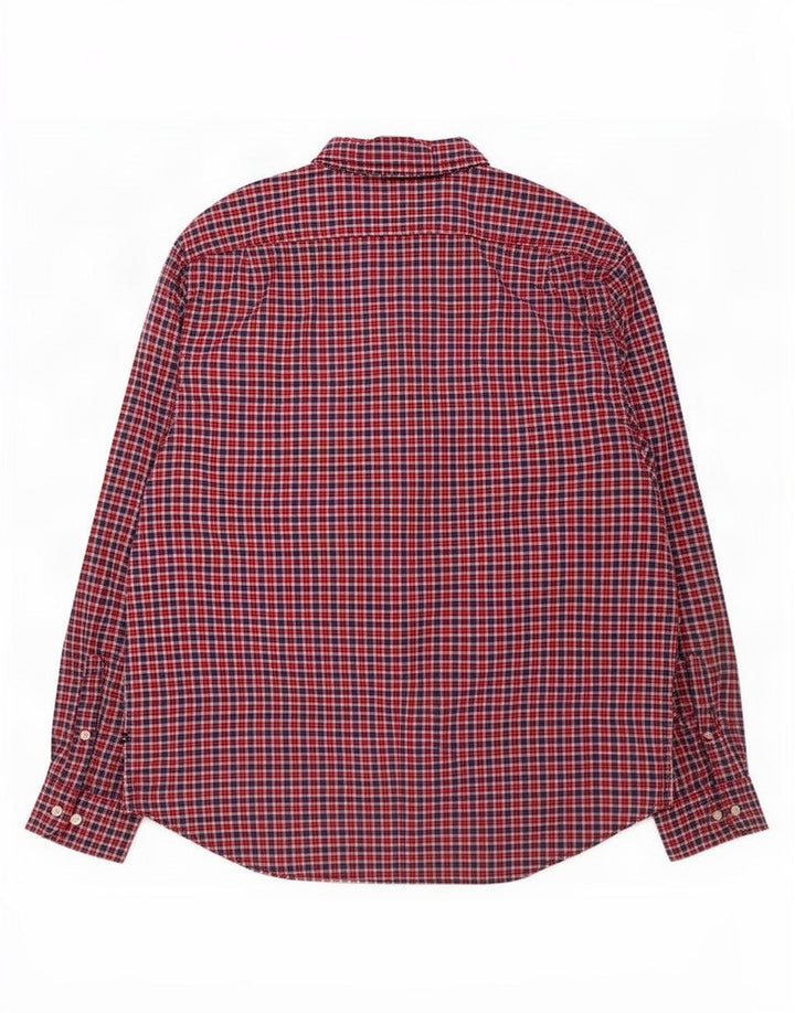 Nautica Herre Classic Fit skjorte 2XL rød ternet bomuld