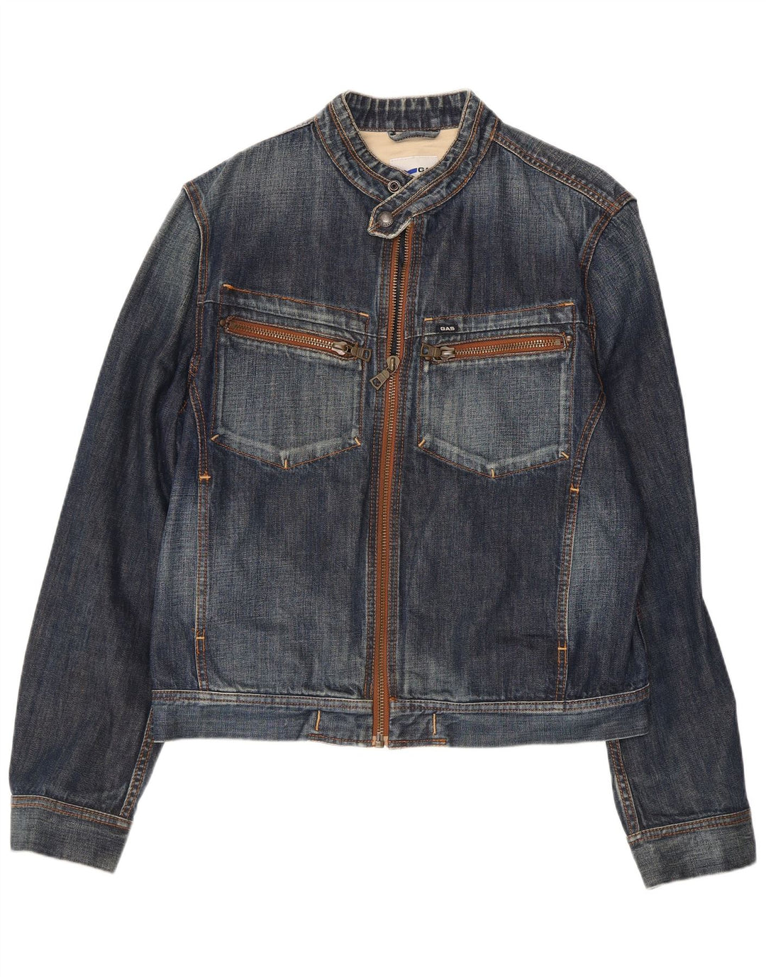 Gas Dame denimjakke UK 18 XL Blå Bomuld