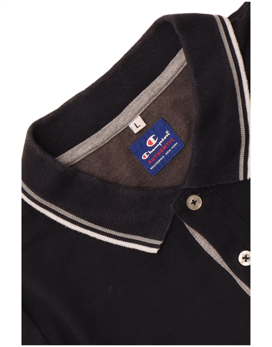 Champion Herre Polo Shirt Large Navy Blue