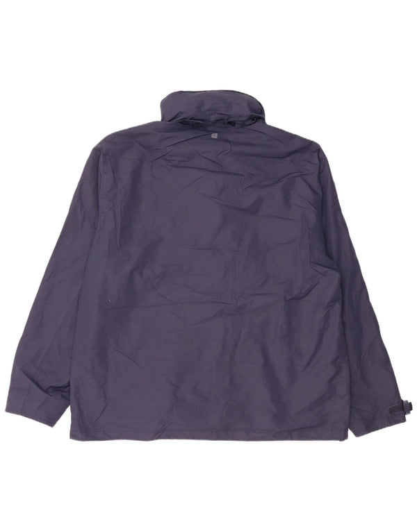 Mountain Warehouse Herre Hooded Windbreaker Jacket UK 42 XL Navy Blue