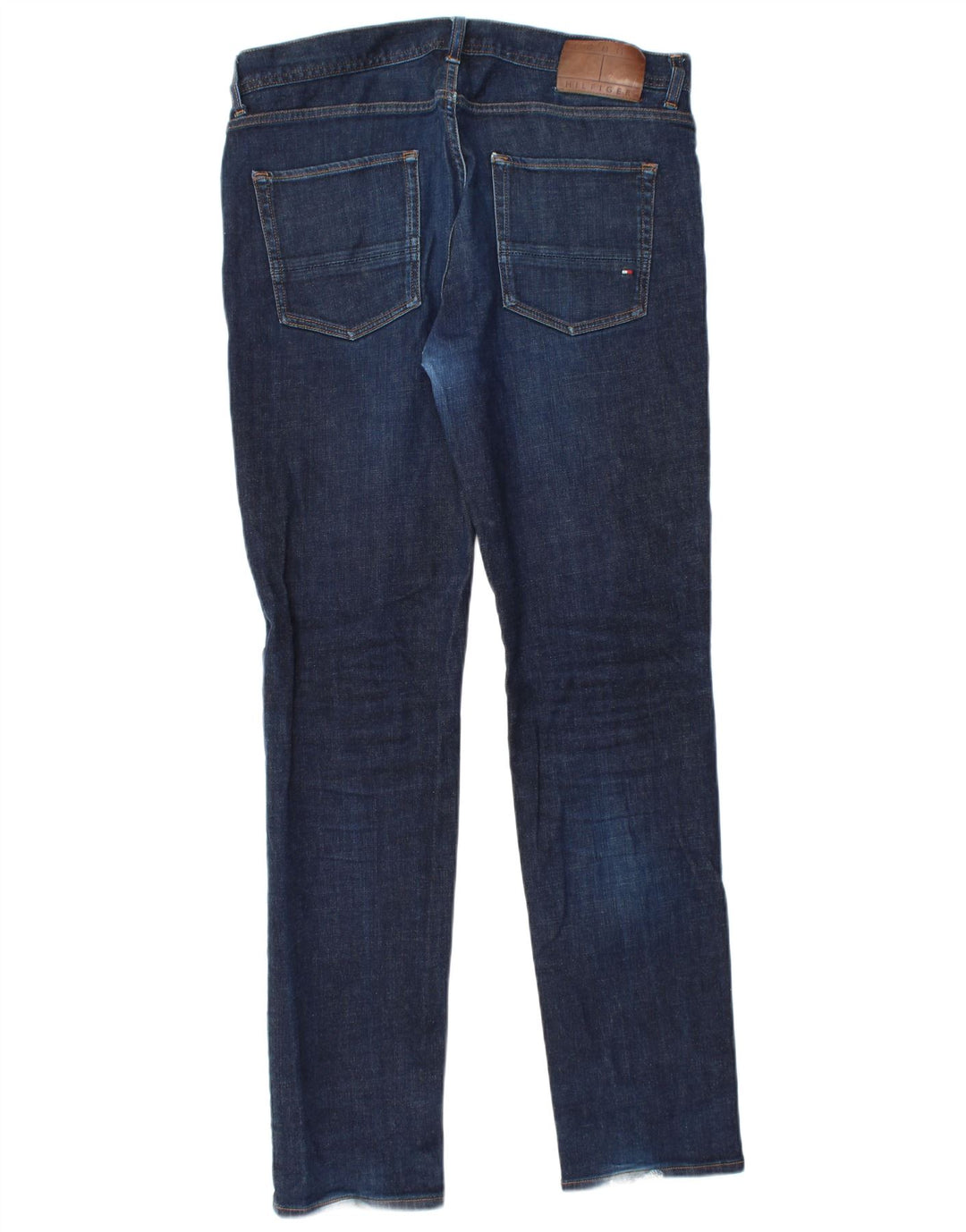 TOMMY HILFIGER Herre Denton Straight Jeans W34 L34 Marineblå Bomuld