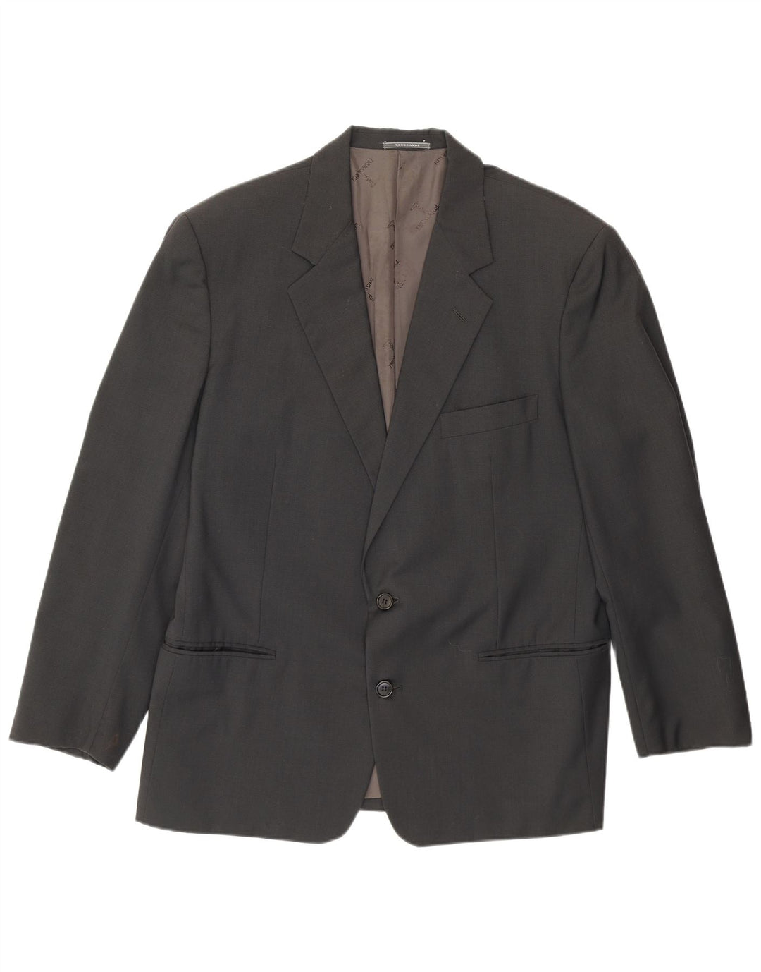 Trussardi Herre 2-knaps blazerjakke IT 52 XL Grå Virgin Wool