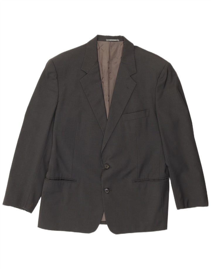 Trussardi Herre 2-knaps blazerjakke IT 52 XL Grå Virgin Wool