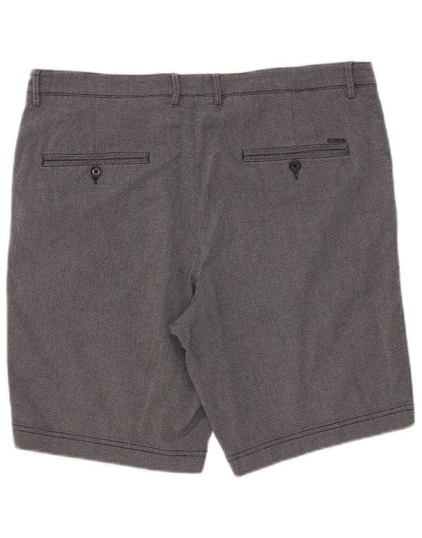 Hugo Boss Herre Chino Shorts W34 Large Navy Blue Bomuld
