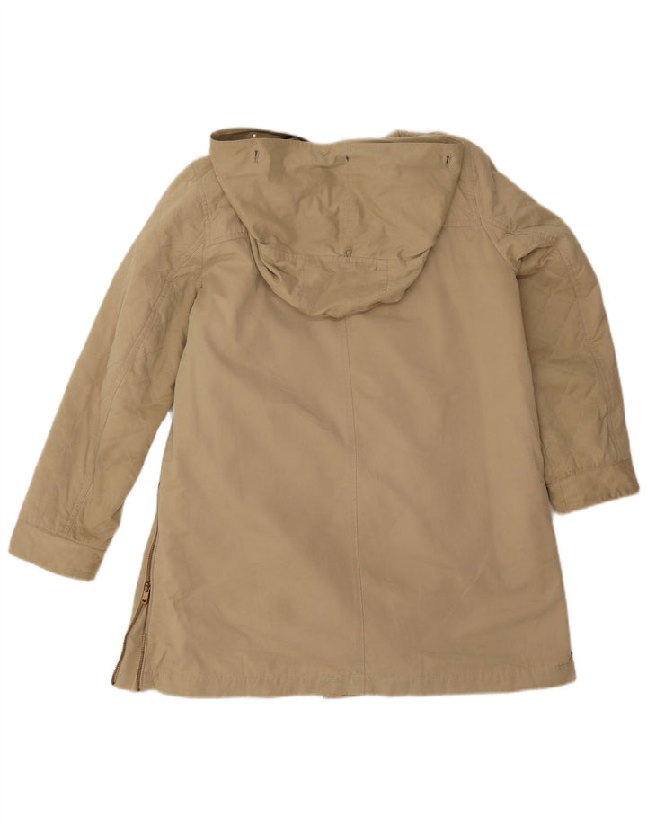 Zara Dame Hooded Parka Jacket UK 16 Large Beige