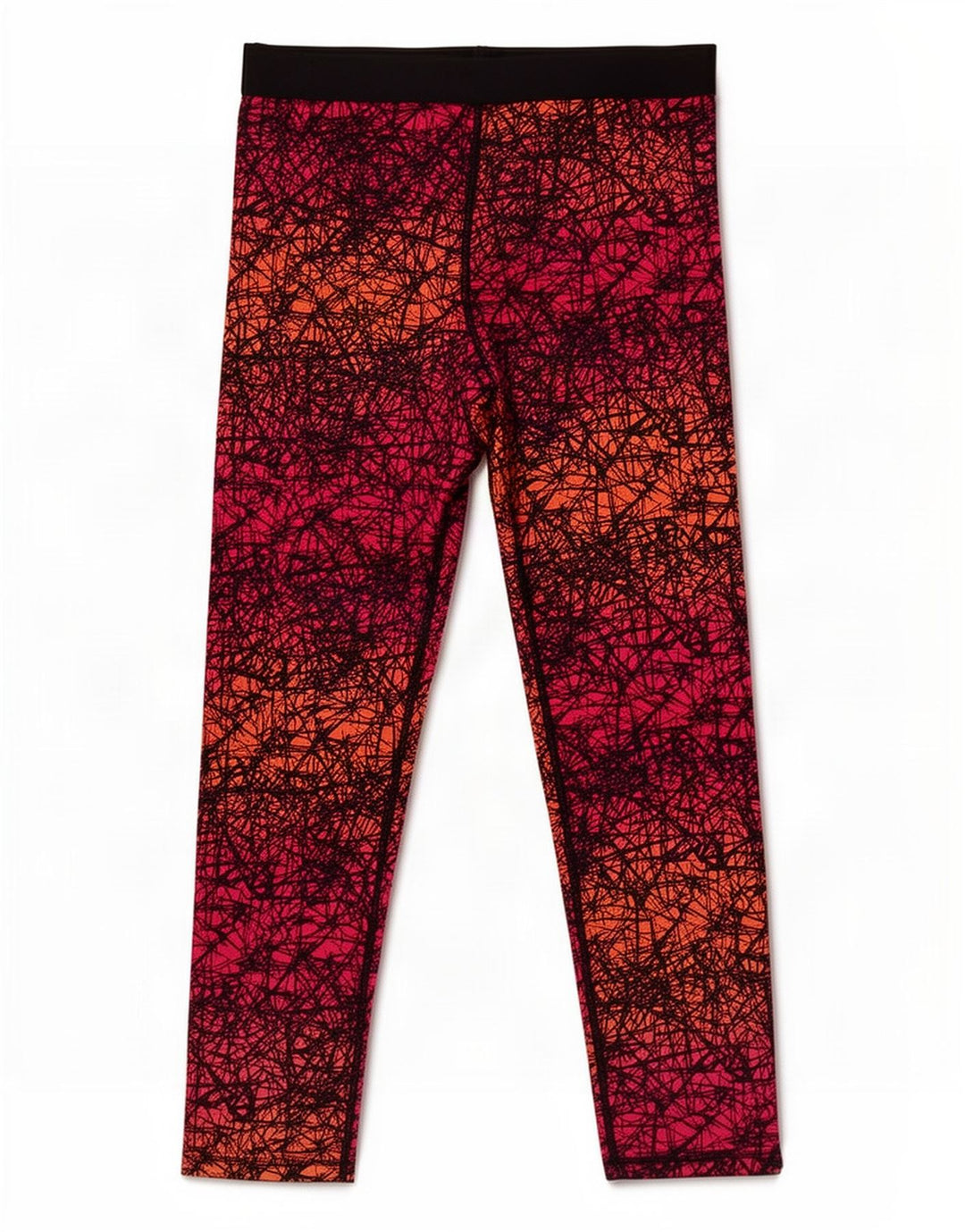 Champion kvinders abstrakt mønster Capri Leggings UK 16 Large Pink