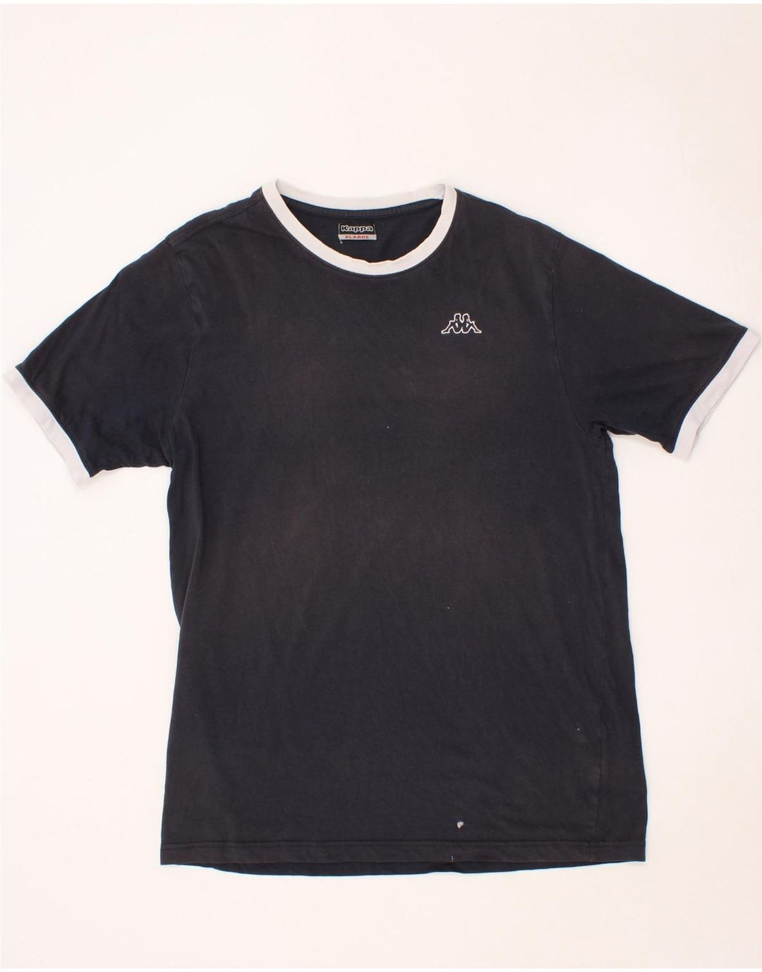 KAPPA Mens T-Shirt Top XL Navy Blue Cotton Vintage Kappa and Second-Hand Kappa from Messina Hembry 