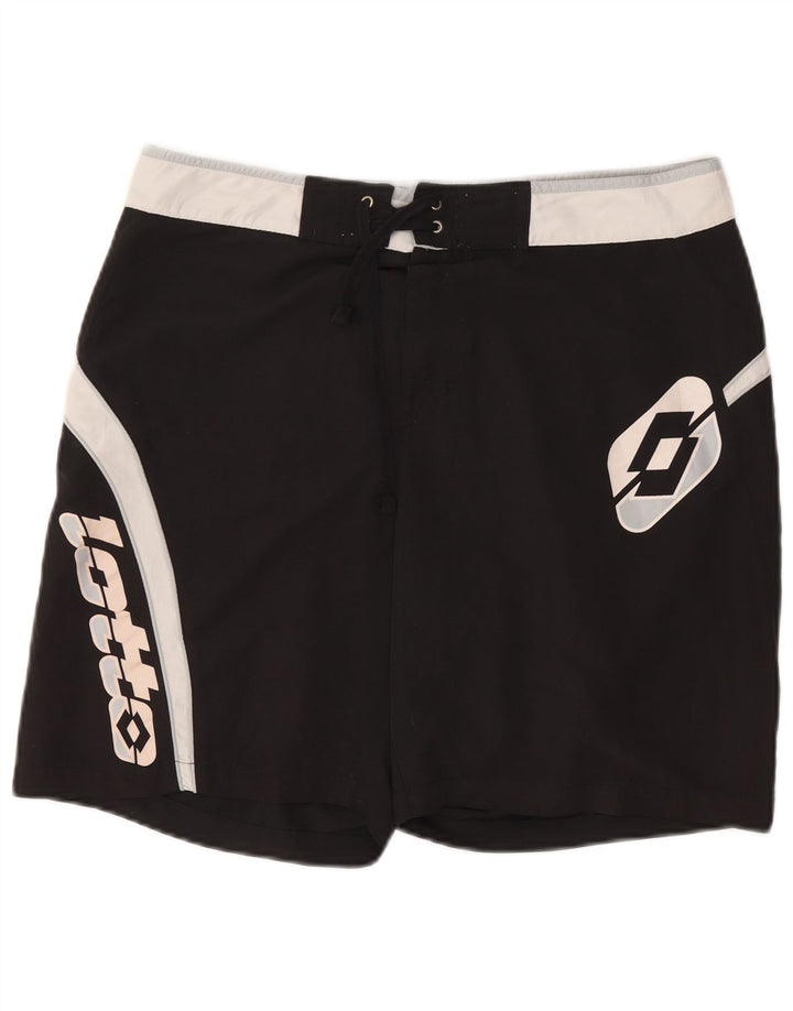 Lotto Herre grafiske badeshorts Large Black Colourblock Polyester
