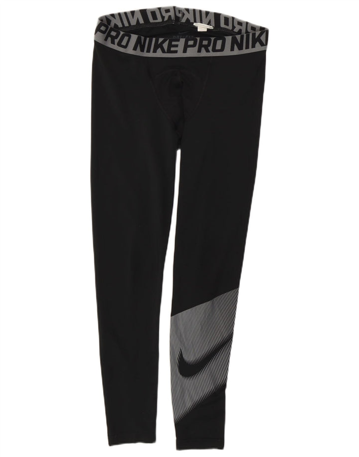 Nike Herre Dri Fit Grafiske Leggings Medium Sort Colourblock