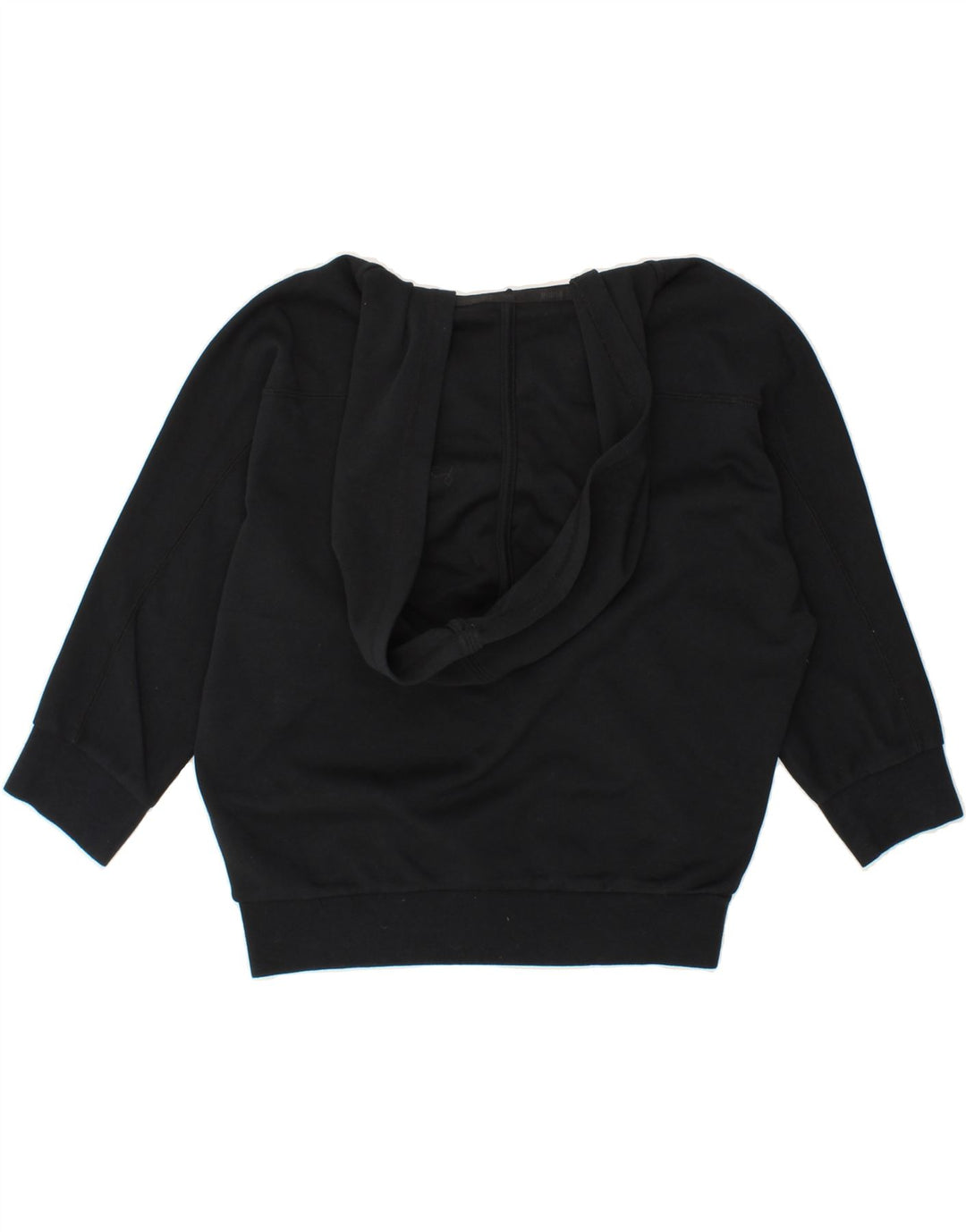 PUMA Womens Crop Hoodie Jumper UK 10 Small  Black Vintage Puma and Second-Hand Puma from Messina Hembry 