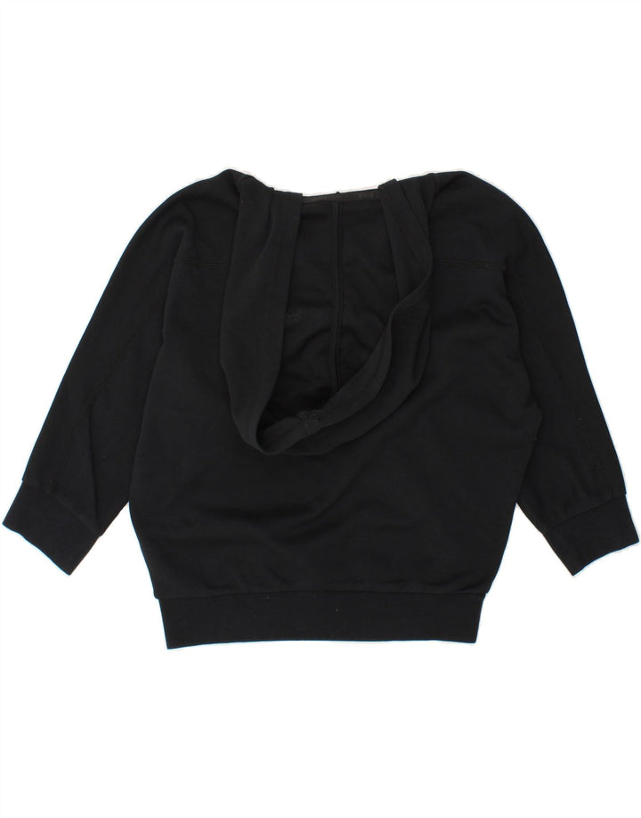 PUMA Womens Crop Hoodie Jumper UK 10 Small  Black Vintage Puma and Second-Hand Puma from Messina Hembry 
