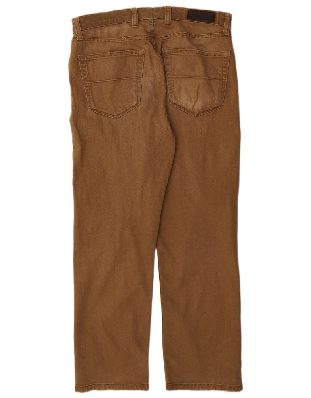 Marks & Spencer Herre Regular Straight Jeans W32 L29 Beige Bomuld