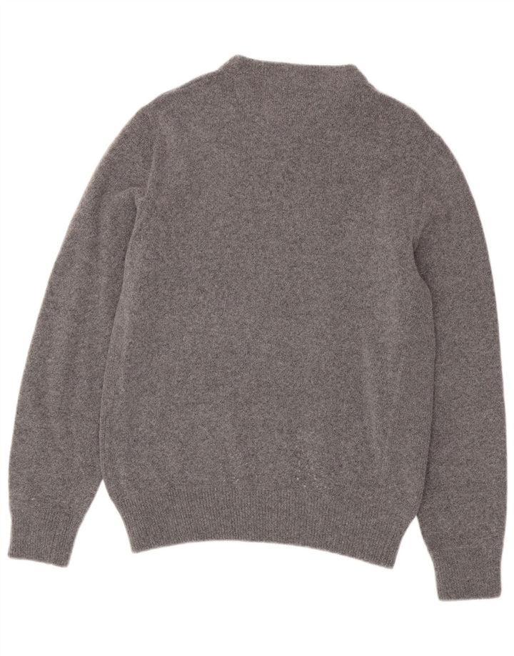 Franklin Marshall Herre Crew Neck Jumper Sweater Stor grå uld