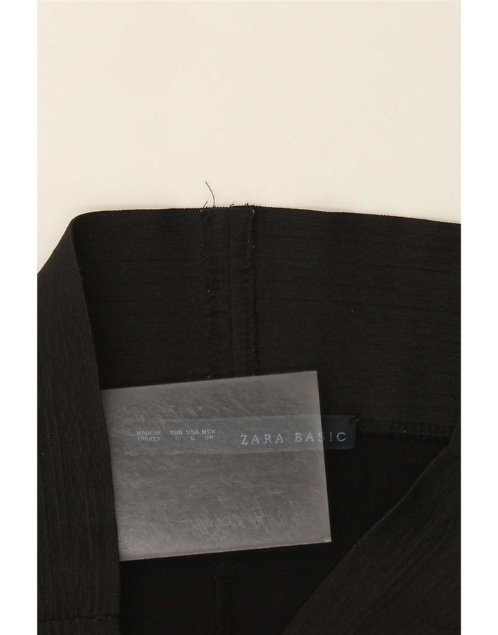 Zara Womens Leggings UK 14 Large Black