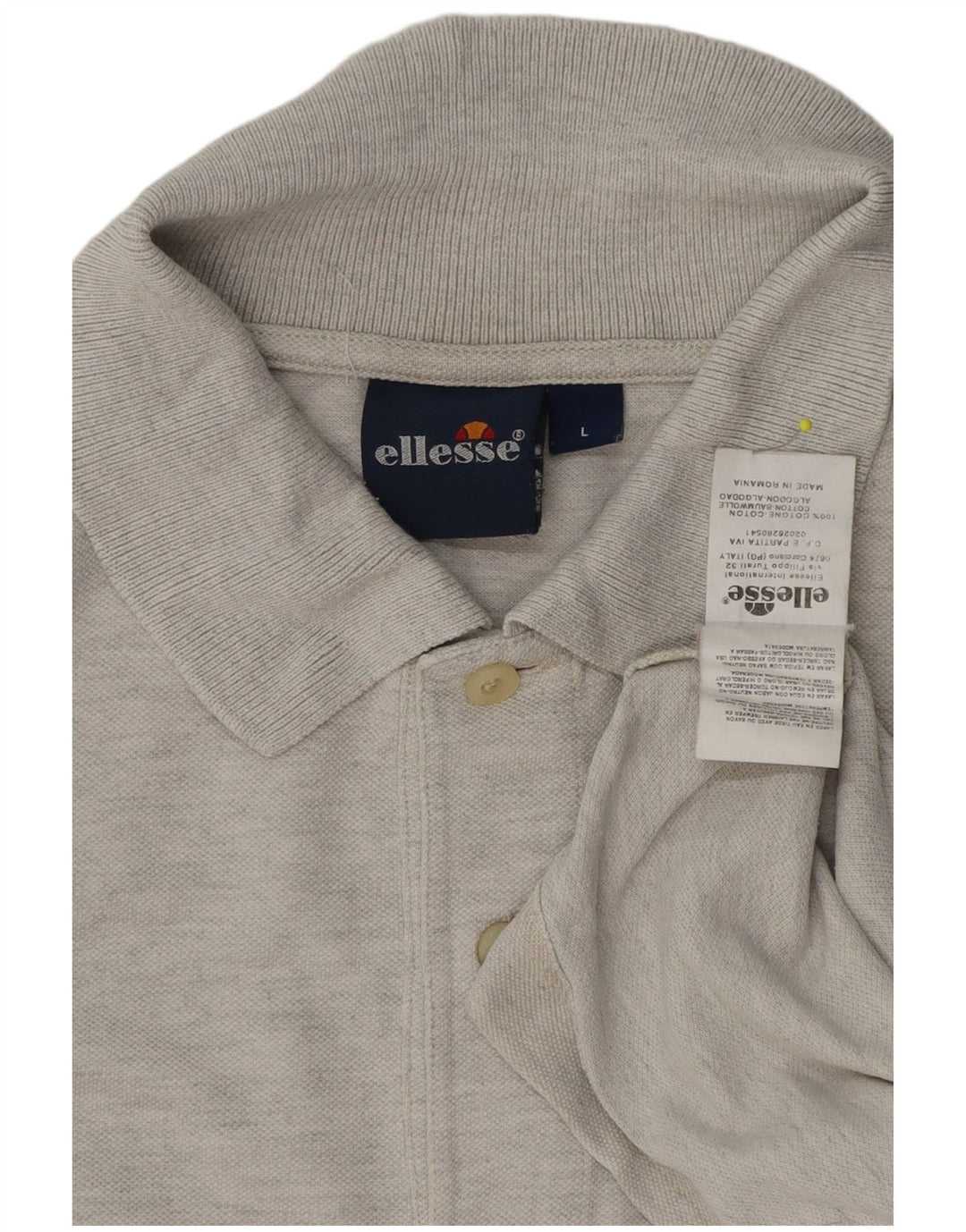 Ellesse Herre Polo Shirt Stor Grå Bomuld