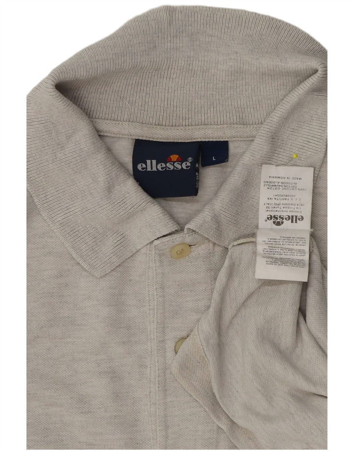Ellesse Herre Polo Shirt Stor Grå Bomuld