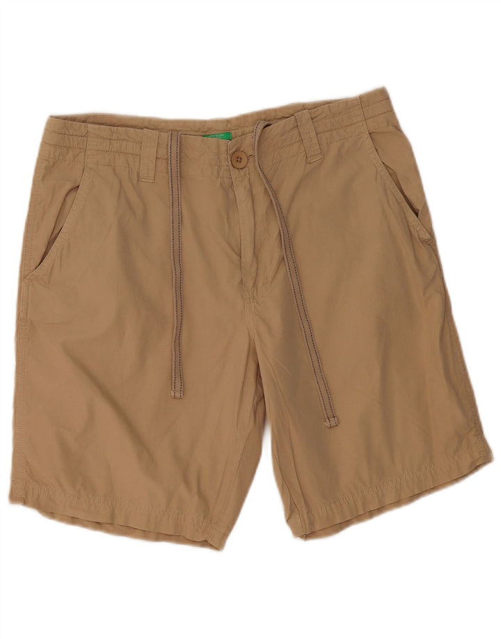 BENETTON Herre Chino Shorts Medium W32 Beige Bomuld