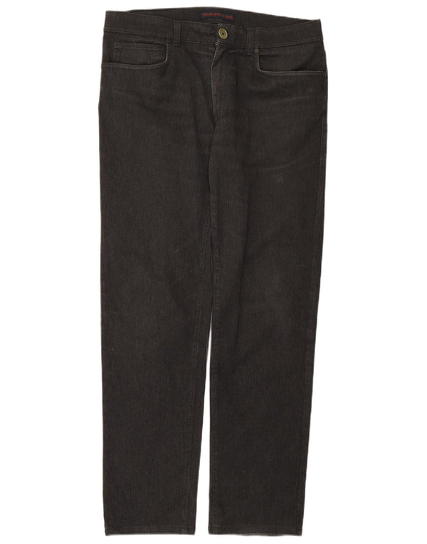 Trussardi Straight Jeans til mænd W37 L31 Grå bomuld