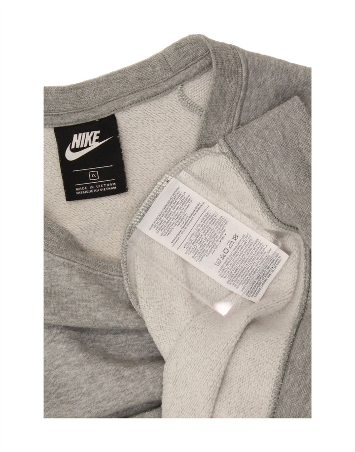 NIKE Mens Sweatshirt Jumper XL Grey Cotton Vintage Nike and Second-Hand Nike from Messina Hembry 