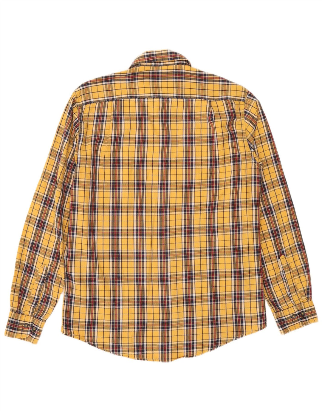 Carrera herre flannel skjorte medium gul ternet bomuld