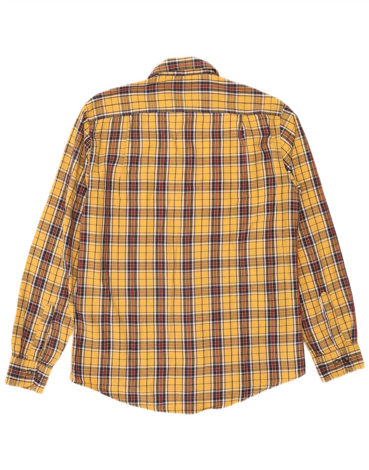 Carrera herre flannel skjorte medium gul ternet bomuld