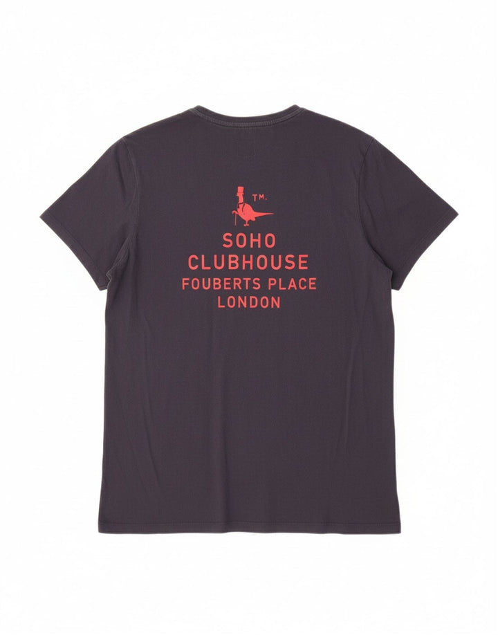 JACK WILLS Mens Soho Graphic T-Shirt Top Small Navy Blue