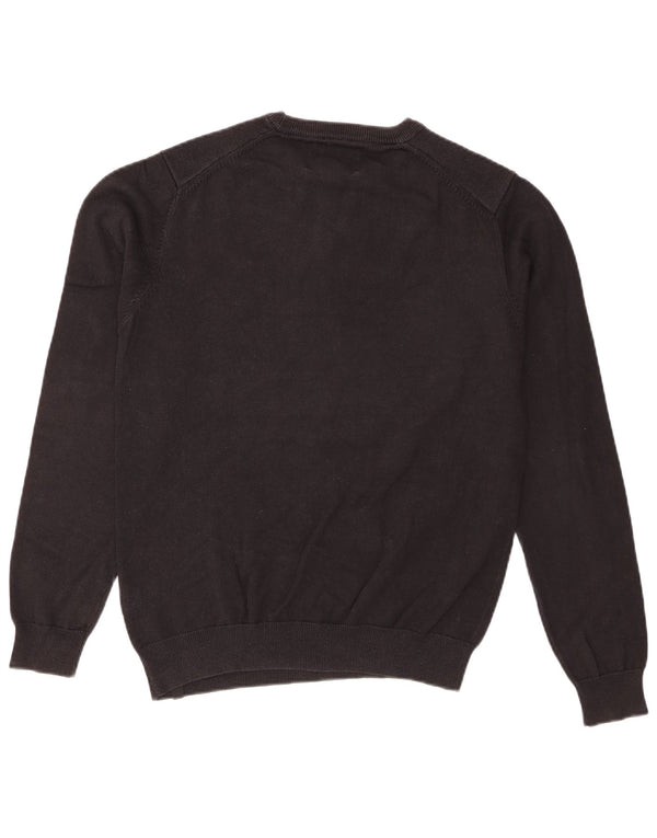 Jack & Jones Herre grafisk Regular Fit Crew Neck Jumper Sweater Medium Sort