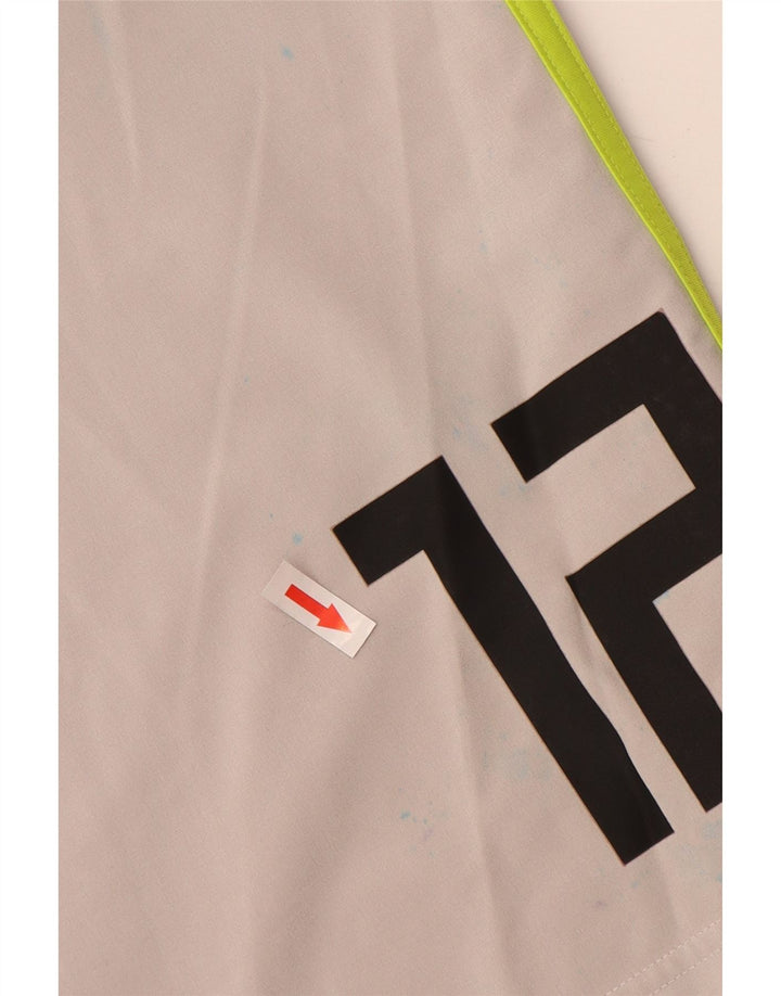 ADIDAS Herre irsk fodbold grafiske sportsshorts store grå polyester