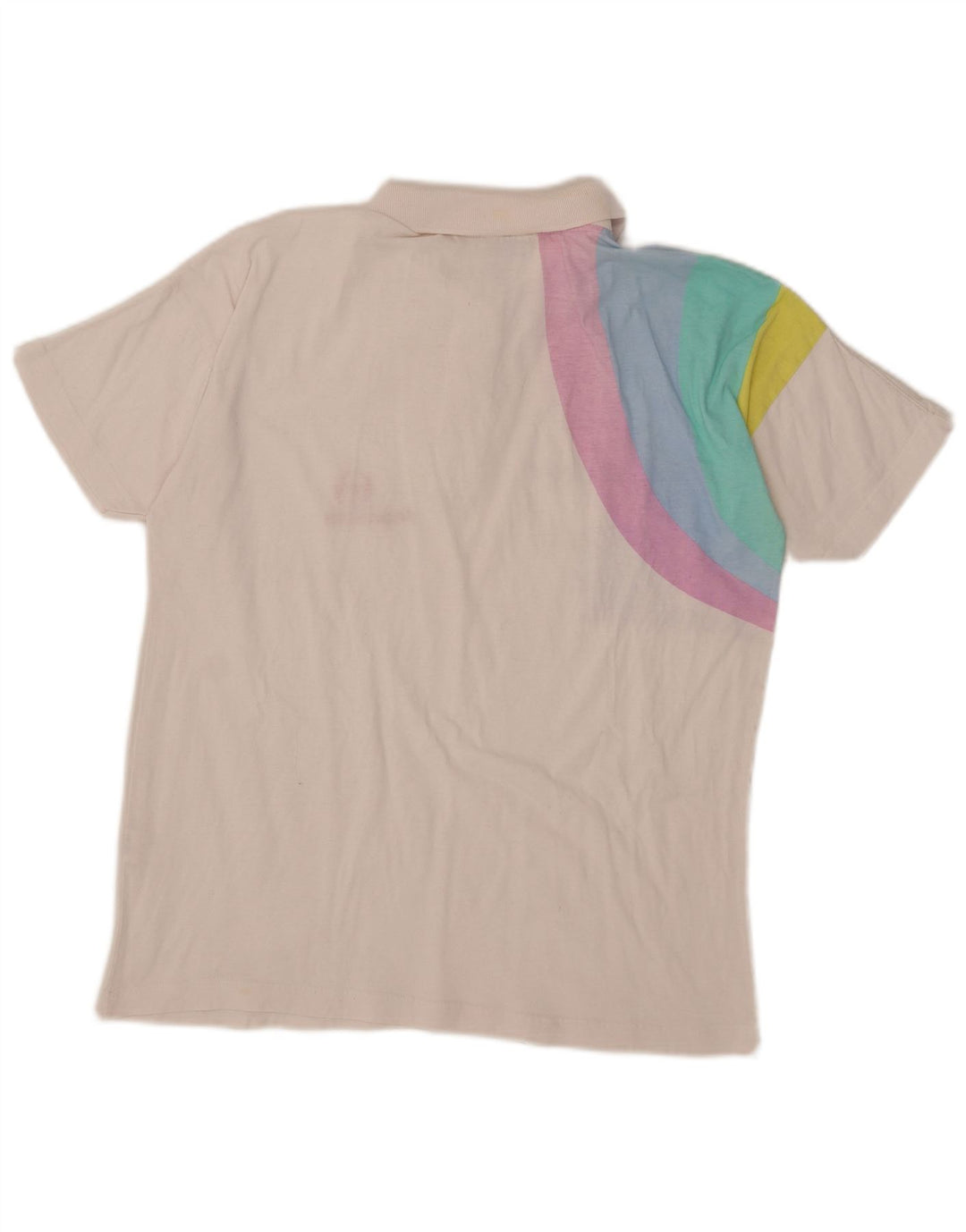 Sergio Tacchini Herre grafisk poloshirt Medium hvid bomuld