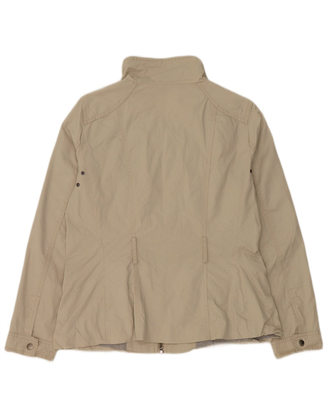 Zara Womens Bomber Jacket UK 14 Large Beige