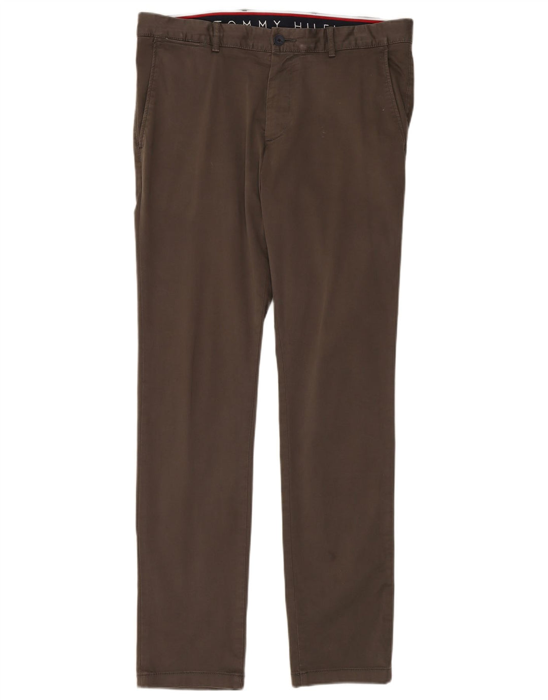 TOMMY HILFIGER Slim Chino-bukser til mænd W34 L34 Grå bomuld