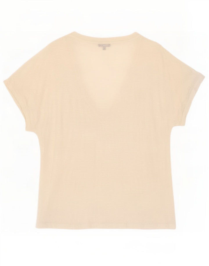 Massimo Dutti Dame T-Shirt Top UK 14 Medium White