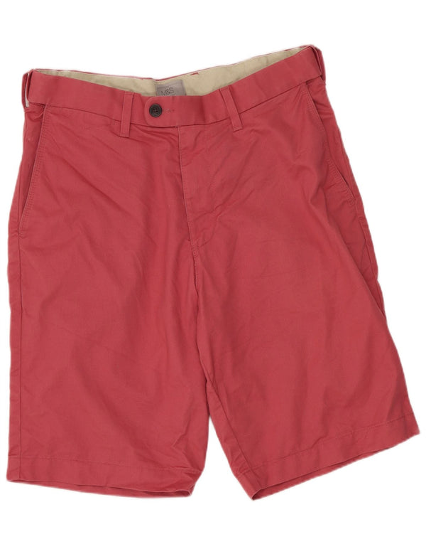 Marks & Spencer Herre Regular Fit Chino Shorts W32 Medium Pink Bomuld